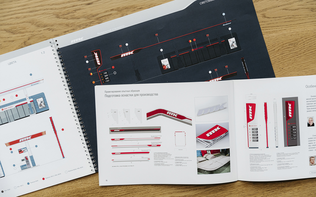 Corporate style of PTK filling station