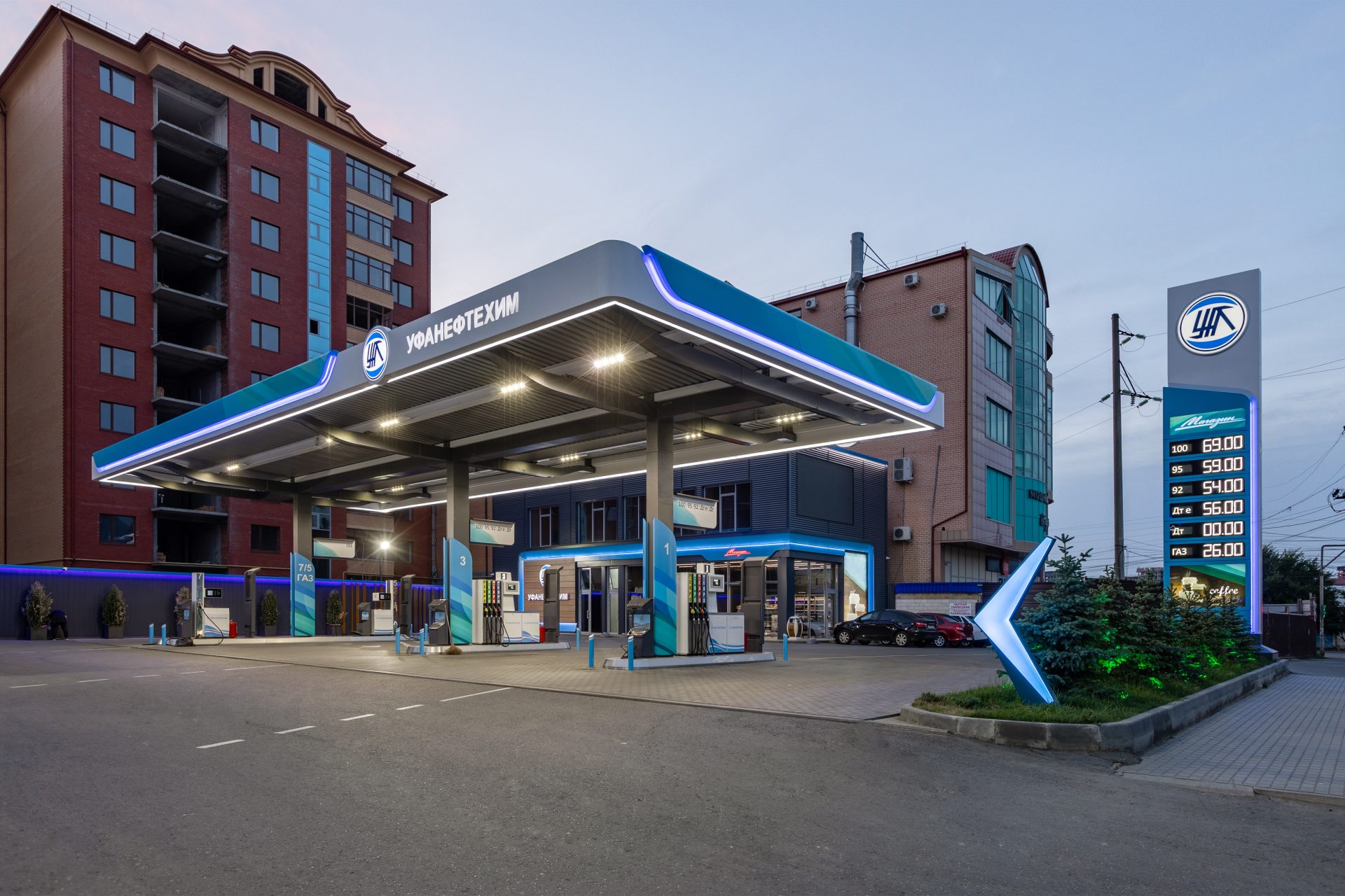 Updating the Ufaneftekhim gas station network